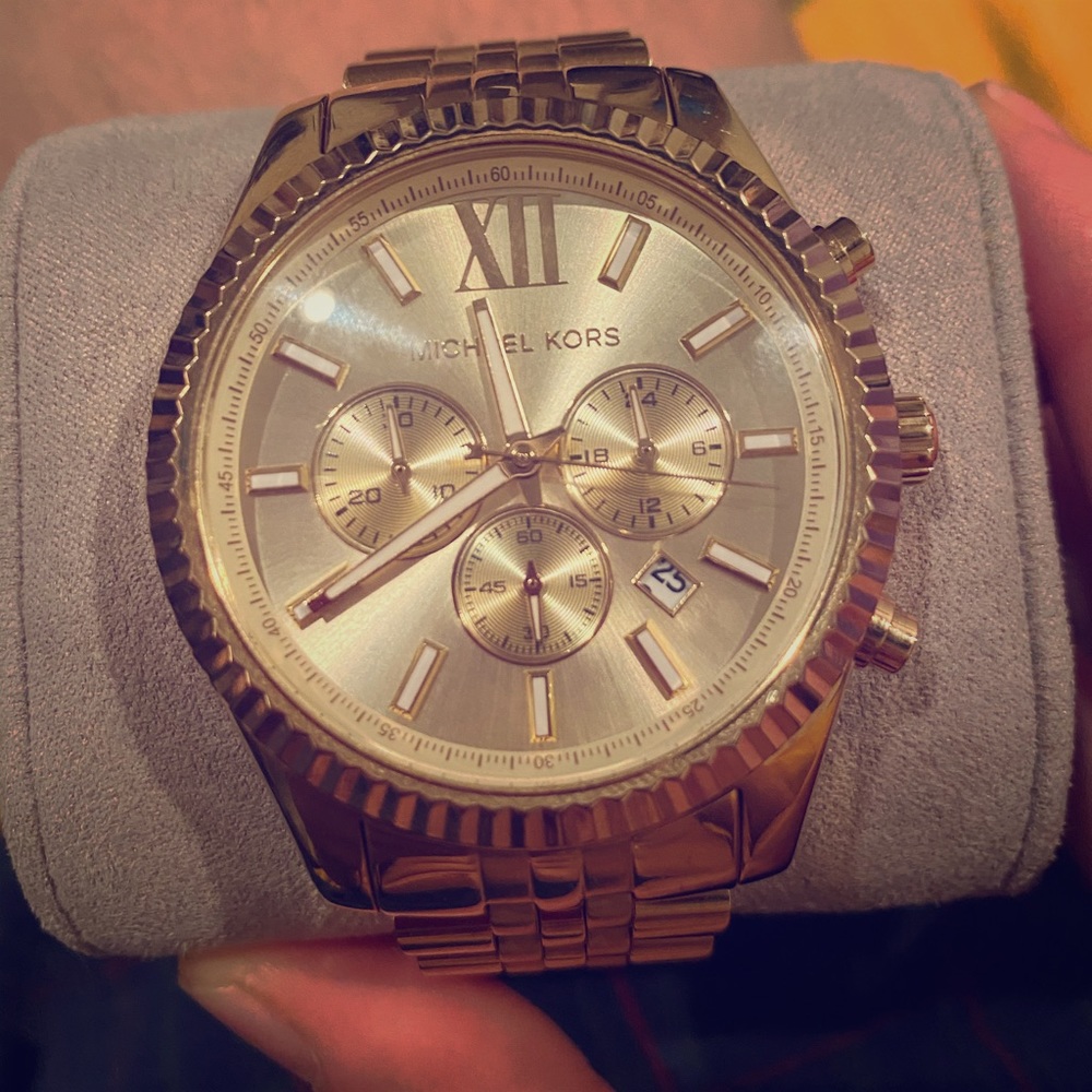 Men's Chronograph Lexington Gold-Tone Watch